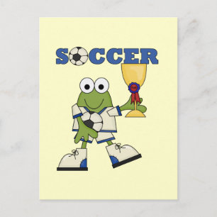 Frog Soccer Tshirts and Gifts Postcard