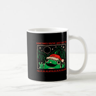 Frog Sometimes You've Just Got To Falalala  Coffee Mug