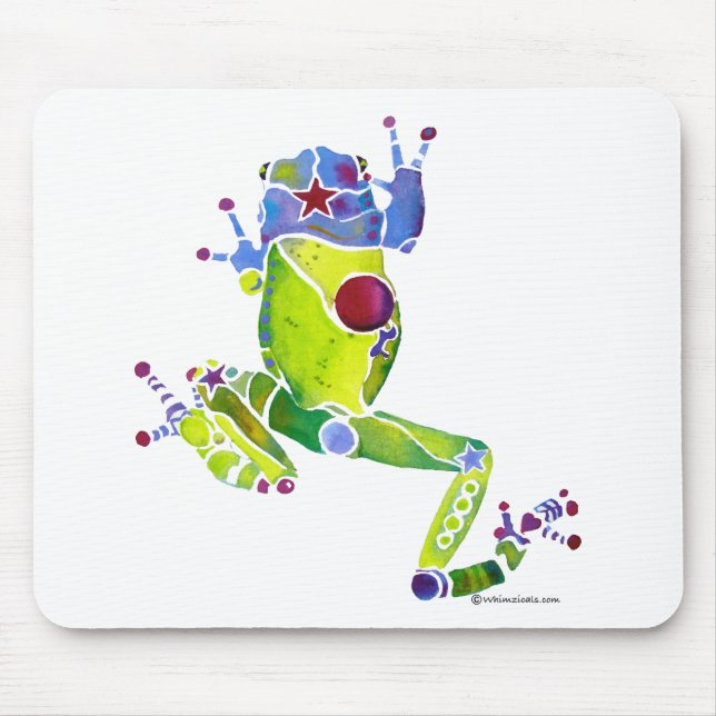 Frog Spring Green Mouse Mat (Front)