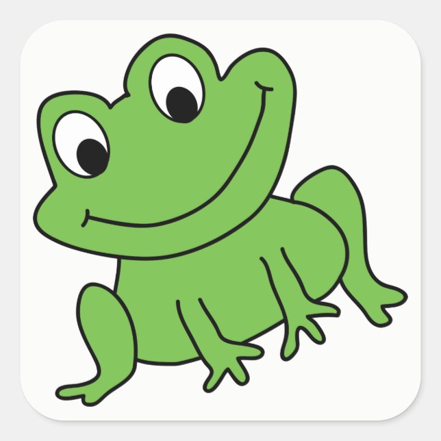 Frog Square Sticker (Front)