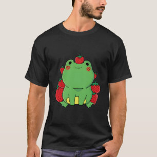 Frog Strawberry Kawaii Cottagecore Aesthetic T-Shirt