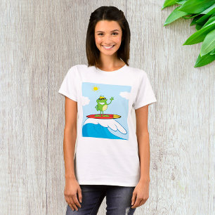 Frog Surfing On A Wave T-Shirt