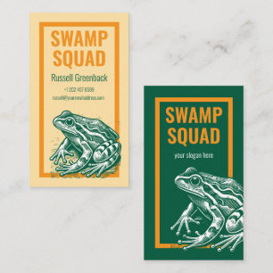 Frog Swamp Life Unique Nature Lover Business Card