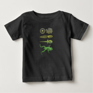 Frog Tadpole Metamorphosis Life Cycle Biology Baby T-Shirt