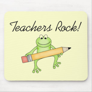 Frog Teachers Rock Tshirts and Gfits Mouse Mat