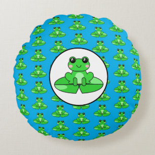 Frog Themed  Round Cushion