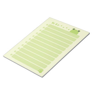 Frog-Themed To-Do List Notepad