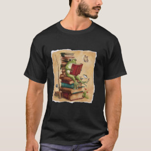 Frog & Toad Fishing Vintage Classic Book Frog Read T-Shirt