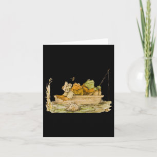 Frog Toad Fishing Vintage Clic Book Frog  Card