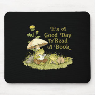 Frog toad read book teachers students kids book mouse mat