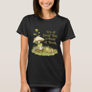 Frog toad read book teachers students kids book T-Shirt