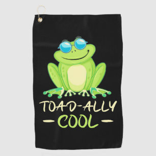 Frog Toadally Cool Golf Towel