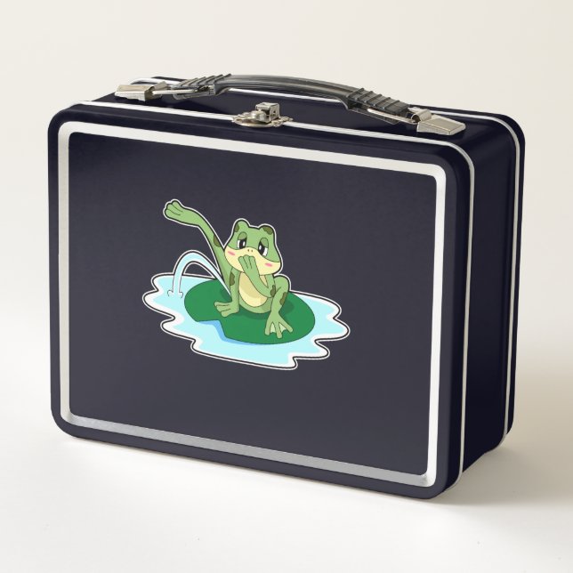 Frog Toilet Metal Lunch Box (Front)