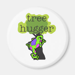 Frog Tree Hugger Magnet