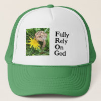 FROG trucker hat Fully Rely On God. 
