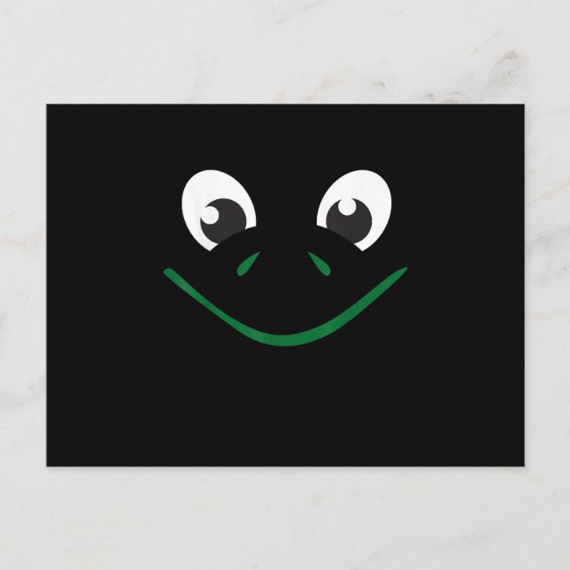Frog Turtle Face Cute Kids Halloween Costume Invitation Postcard (Front)