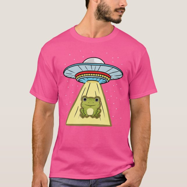 Frog Ufo Abduction T-Shirt (Front)
