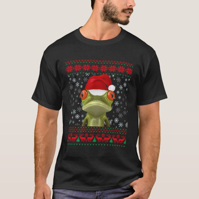 Frog Ugly Christmas Sweater Lover Gift (Front)