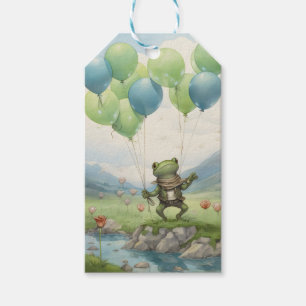Frog Valley Balloon and Flowers Gift Tags