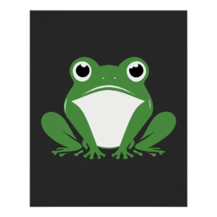 Frog Vector Art Animal Modern Urban City Graphic Poster