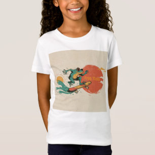 Frog Vibes – Retro Surf Skate Frog Art T-Shirt