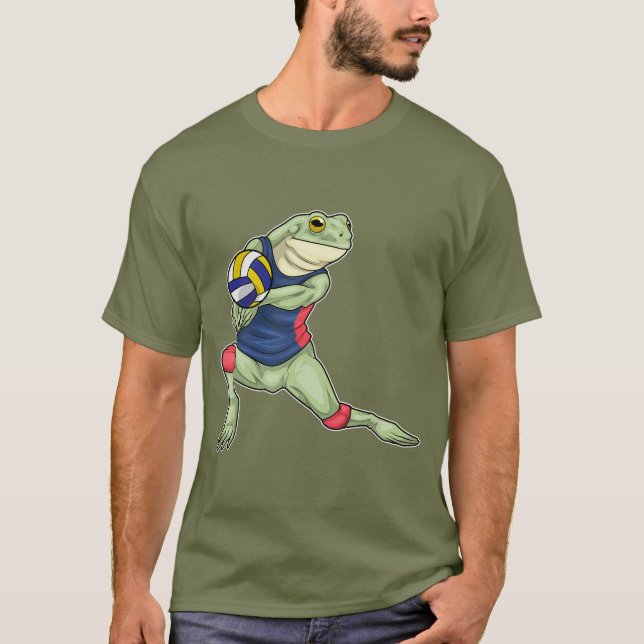 Frog Volleyball player Volleyball T-Shirt (Front)