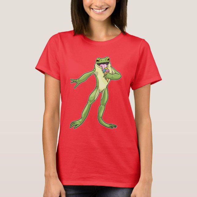 Frog Waffle ice cream T-Shirt (Front)