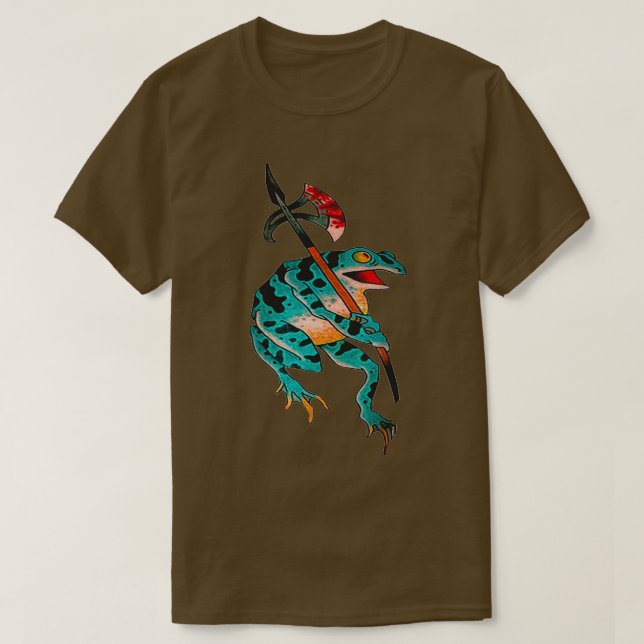Frog Was Busy With His BattleAxe Classic TShirt (Design Front)