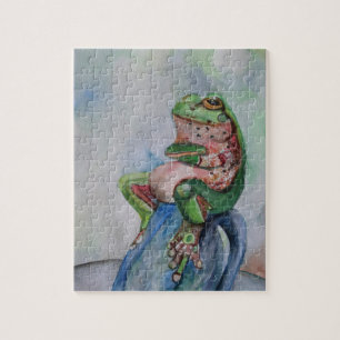Frog Watercolor Drawing  Puzzle