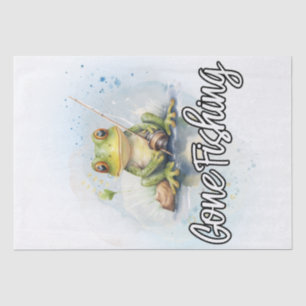 Frog Watercolor Fishing Tissue Paper