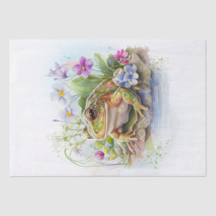 Frog Watercolor Tissue Paper