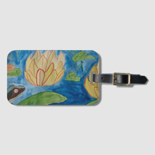 Frog & Waterlilies Luggage Tag