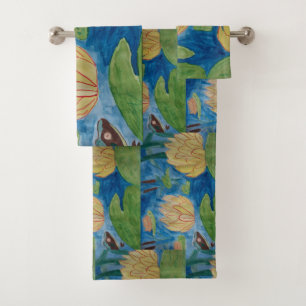 Frog & Waterlilies Towel Set