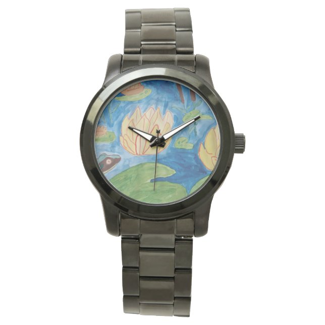 Frog & Waterlilies Watch (Front)