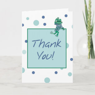 Frog Wearing Jeans Thank You Card