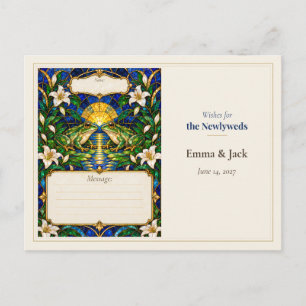 Frog Wedding Guest Book Wishes Postcard