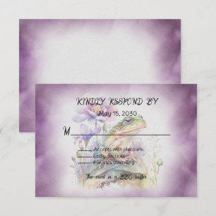 Frog Wedding RSVP Card