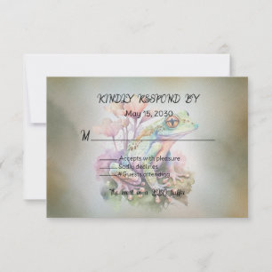 Frog Wedding RSVP Card