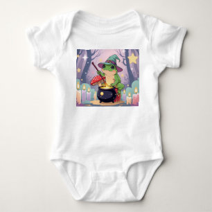 Frog Witch Baby – Kawaii Cottagecore Potion Bodysuit