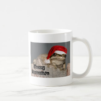 Frog with a Santa Hat Coffee Mug