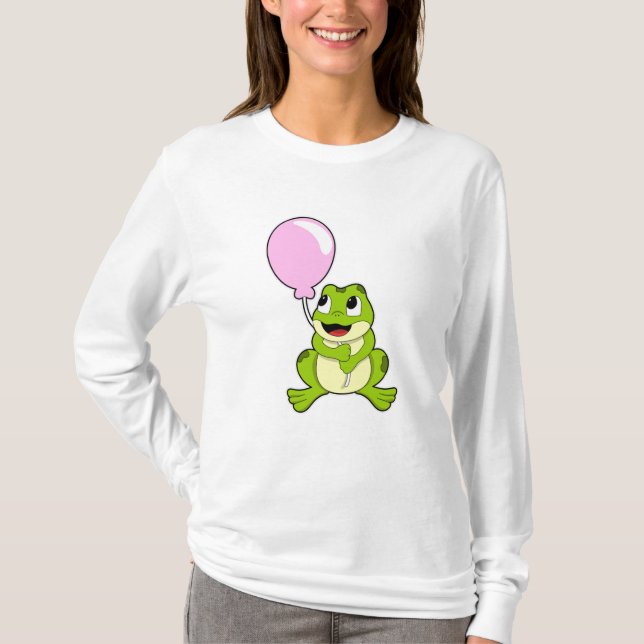 Frog with Balloon T-Shirt (Front)