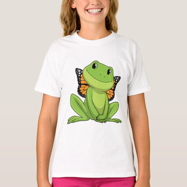 Frog with Butterfly T-Shirt (Front)