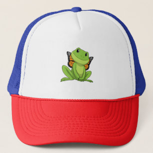 Frog with Butterfly Trucker Hat