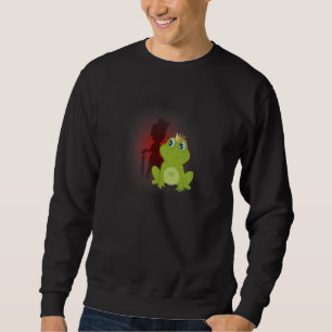 Frog With Crown And Knight, King Or Prince Parody Sweatshirt