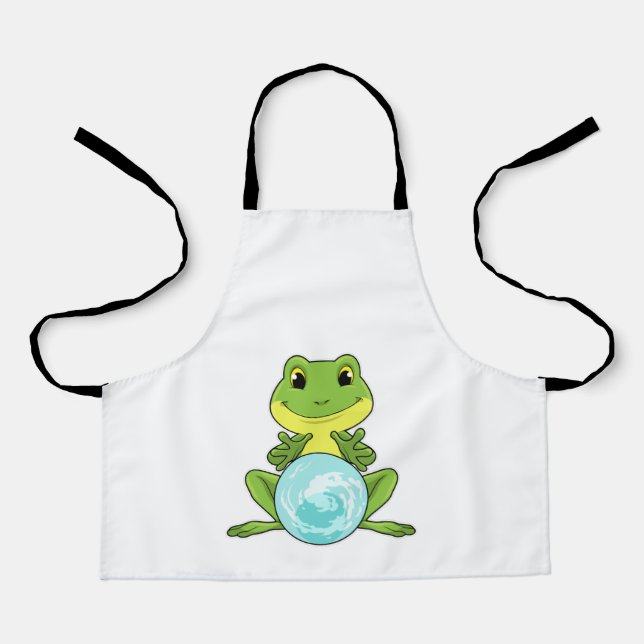 Frog with Crystal ball Apron (Front)