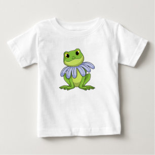 Frog with Daisy Baby T-Shirt
