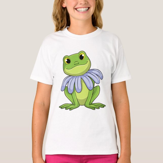 Frog with Daisy T-Shirt (Front)