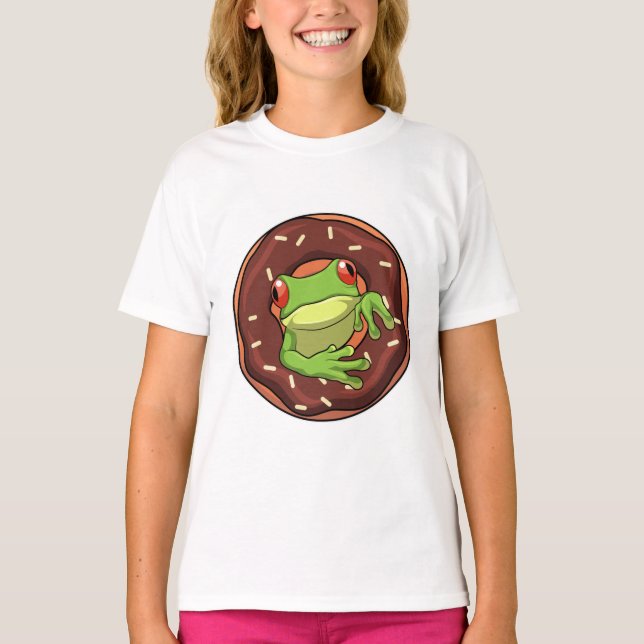 Frog with Donut T-Shirt (Front)