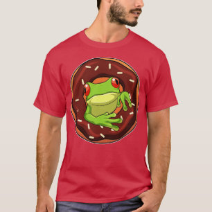 Frog With Doughnut  T-Shirt
