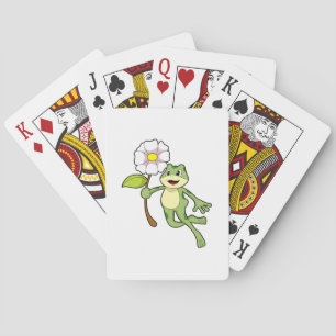 Frog with Flower.PNG Playing Cards